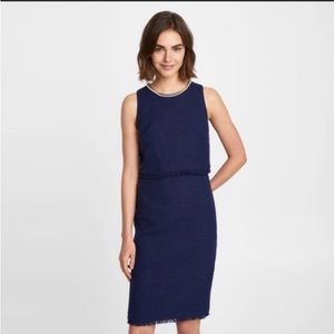 Professional Blue Tweed Karl Lagerfeld Dress